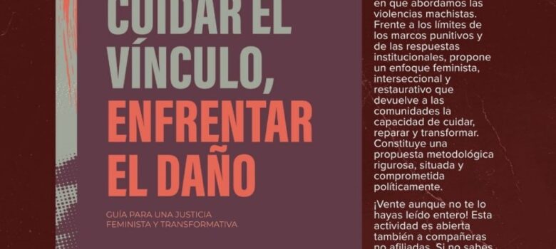 Cartel de la sesión de Cuidar el vínculo, enfrentar el daño